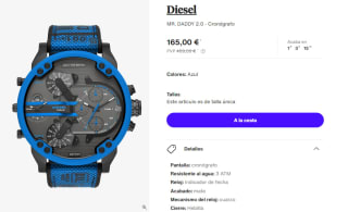Reloj Cronografo de Hombre Diesel MR. DADDY 2.0 por 148.5€