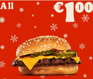 Cheeseburger voor €1 bij Burger King