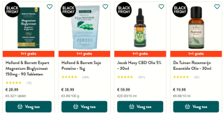 1 + 1 gratis op alle Vitamines en verzorging producten bij Holland & Barrett