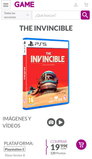 The Invincible PlayStation 5 por 19,99€.