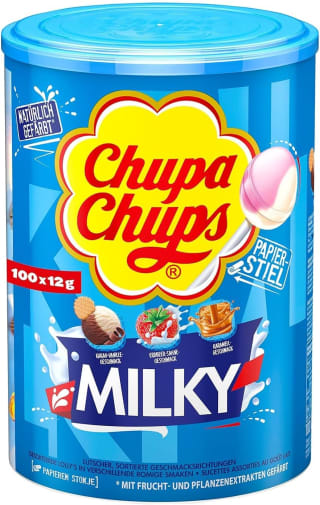 Chupa Chups Lollis Milky 100 stuks voor €11,99 bij Amazon.