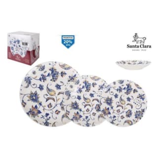 Vajilla de porcelana YVORY DECORADA ALO por solo 32,66€