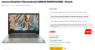 Lenovo IdeaPad 3 Chromebook 14M836 82KN002JMH voor €249 bij Bol.com