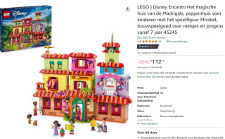 LEGO ǀ Disney Encanto Het magische huis van de familie Madrigal voor €112,15 bij Amazon
