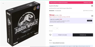 Just Games Park Jurassic World Juego de Mesa Oficial por 10,90€