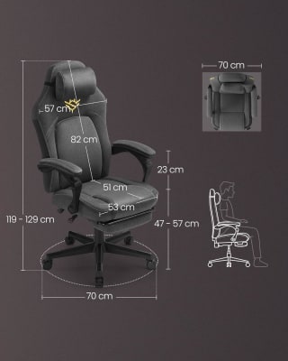 SONGMICS HOME ergonomische Gaming stoel voor €98,44 bij Amazon