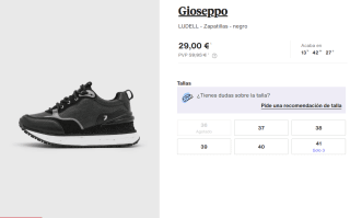 Zapatillas de Mujer Gioseppo LUDELL por 29€