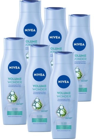 6 x 250 ml NIVEA Volume Wonder Shampoo voor €10,54 bij Bol