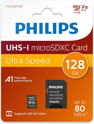 Philips Micro SDXC Card 128GB Class 10 incl. adaptador por 9,20€