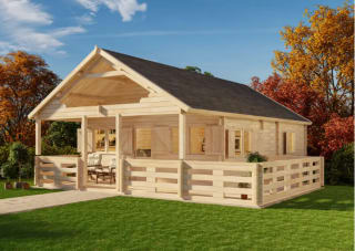 Chalet en bois habitable + terrasse à 16.349€
