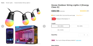 Govee sfeerverlichting Outdoor 2 (30 meter) voor €89,99 bij Govee
