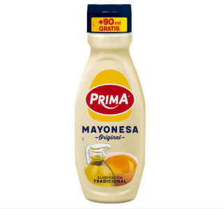 Mayonesa Prima receta tradicional con huevos 100% origen España 380g por 1,80€