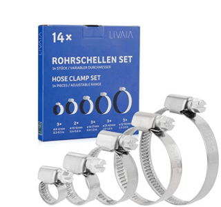 Juego de abrazaderas metalicas para tubo por solo 3,50€