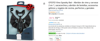 Abridor de vino y cerveza 2 en 1 Murciélago por 15,99€