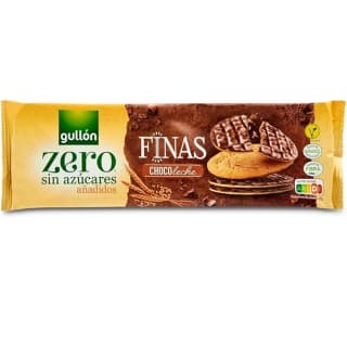 3 Galletas Gullón Finas choco leche Zero Sin Azúcares por solo 4,98€