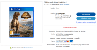 Videojuego para Ps5 Jurassic World Evolution 2 por 29,99€