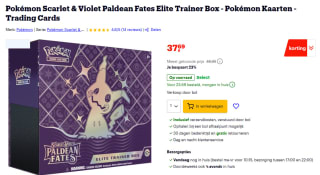 Pokémon Scarlet & Violet Paldean Fates Elite Trainer Box voor €37,69 bij Bol