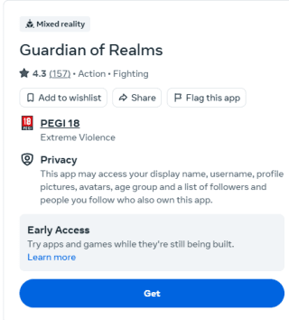 Guardian of Realms gratis via Meta Quest