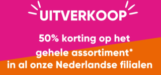 50% korting op alles bij Big Bazar