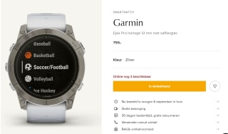 Garmin Epix Pro Gen 2 Sapphire Horloge voor €759 De Bijenkorf