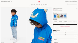 Chaqueta H&M niños Sonic por 8,99€