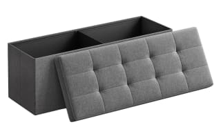 Baúl SONGMICS Puff Almacenaje de Almacenaje Plegable 38x110x38cm a solo 33,99€