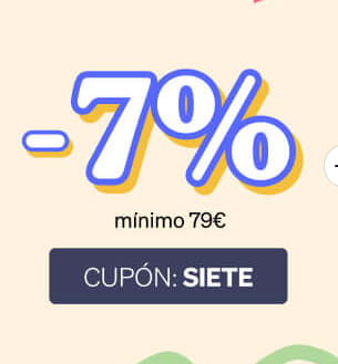 7% de descuento extra compra min. 79€