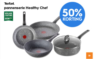 50% korting op deTefal Healthy Chef pannenserie bij Blokker