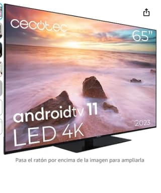 Marca Cecotec Televisor LED 65" Smart TV A2 Series ALU20065Z. 4K por 419,90€