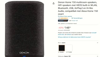 Denon Home 150 luidspreker voor €148,90 bij Amazon