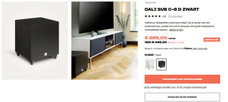 Dali C-8 D subwoofer - Zwart voor €289 bij HiFi Klubben
