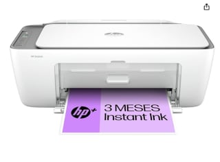 Impresora Multifunción HP DeskJet 2820e, 3 meses de impresión Instant Ink con HP+ por 44.89€