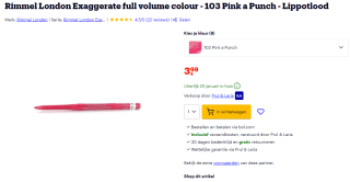 Rimmel London Exaggerate lippotlood voor €3,75