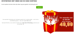 999 Games Mysterybox met 4 spellen voor €49,99