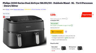Philips - Dual Basket Airfryer 9 L voor €139 bij Bol