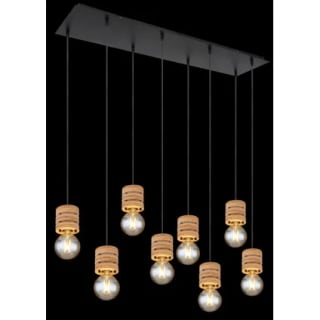 Globo ANGELINE Hanger Zwart, 8-lichts voor €52,99 bij de Praxis