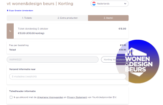 Tot 40% korting op vtwonen & design beurs via Karwei