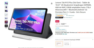 Lenovo Tab M10 Plus de 4GB/128GB + Precision Pen 2 + Funda por 159€
