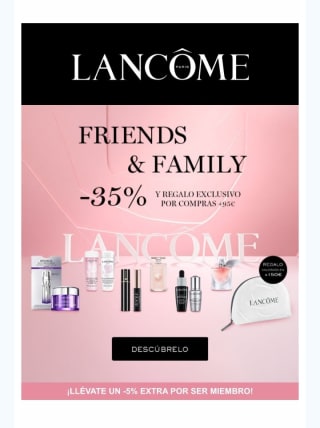 -35% + 5% de Descuento en Lancome.