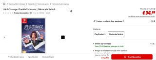 Life is Strange: Double Exposure, Switch voor €24,99 bij de Mediamarkt