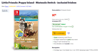 Little Friends: Puppy Island (Nintendo Switch) met gratis frisbee voor €9,99 bij Bol