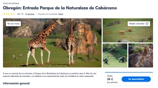 Entrada Parque de la Naturaleza de Cabárceno por 24€