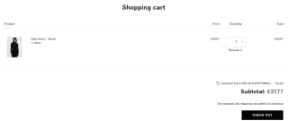 10% extra kassakorting op alles bij We are labels