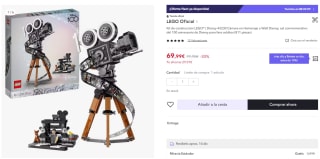 LEGO Disney 43230 Cámara en Homenaje a Walt Disney por 54,99€