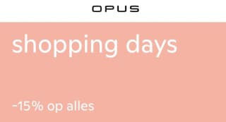 15% korting op alles bij Opus