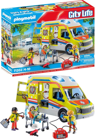 PLAYMOBIL City Life Ambulance met licht en geluid - 71202 voor €27,49 bij Bol