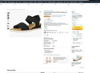 Sandalia Skechers Desert Kiss 31440 con Pulsera Mujer desde 21,90€