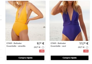 Descuentazos en la marca Etam precios de locura desde solo 1,50€