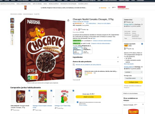 2 Cajas Chocapic de 375g segunda unidad 50% Descuento