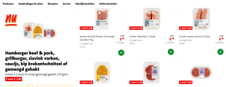 Diverse soorten vlees , per schaal à 2 stuks of schaal gemengd gehakt 175 gram voor €1 bij de Jumbo